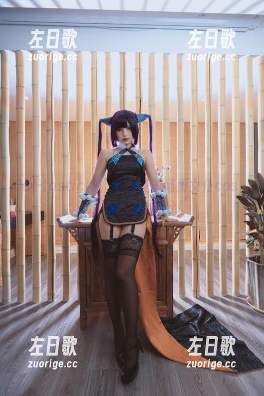 Cat-tastic!神楽坂真冬的猫脚女仆cos，这波图片我给满分！