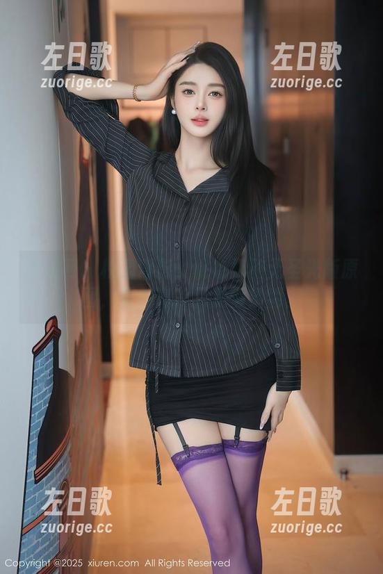秀人网 - 校园背影：桃色奶酪无圣光版原图，果然高冷只是假象啊。